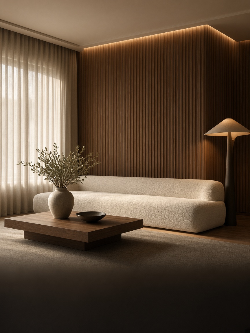 An interior design setting.